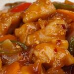 A close up view of hot and spicy chicken.