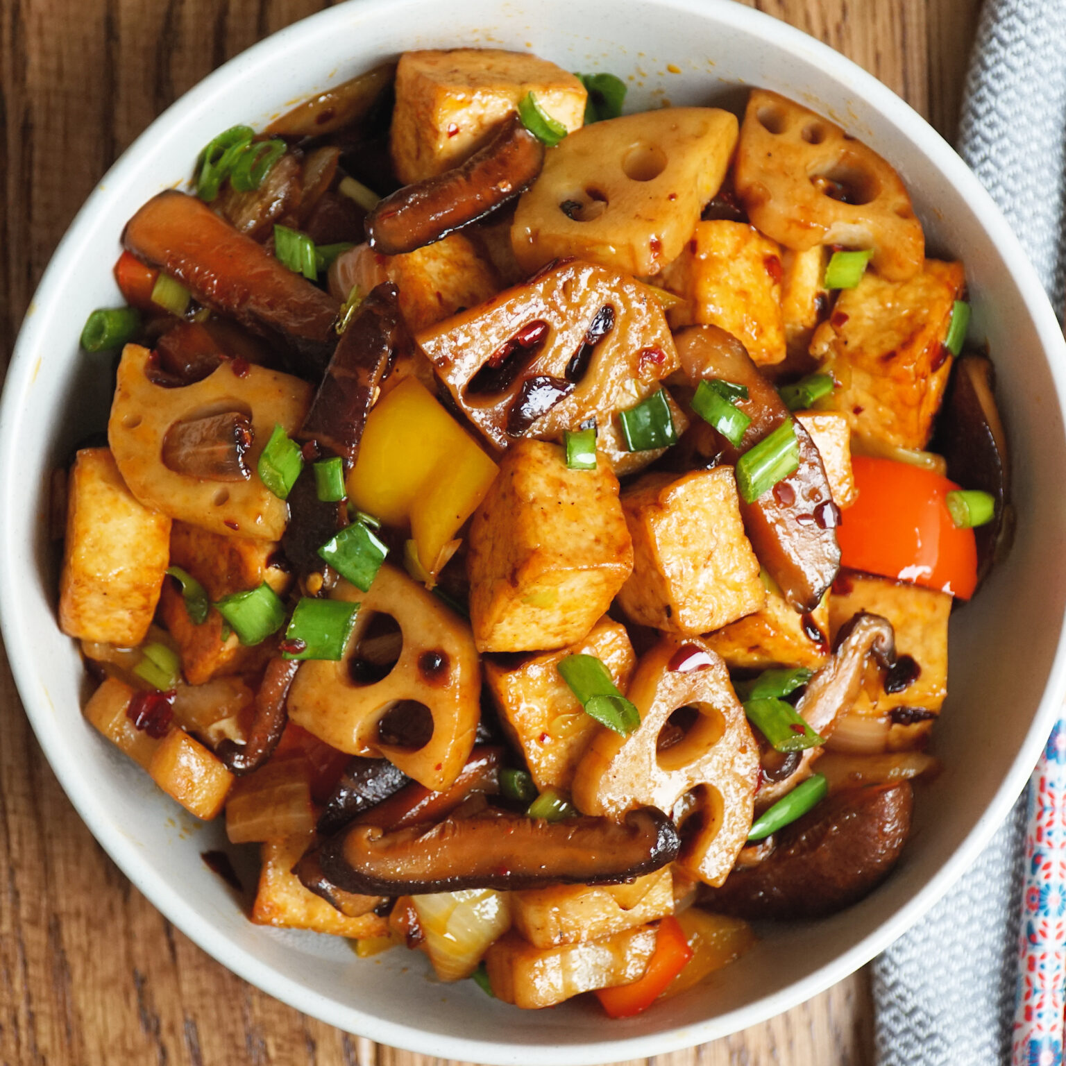 Spicy Tofu Stir Fry | Khinskitchen | Chinese Cuisine