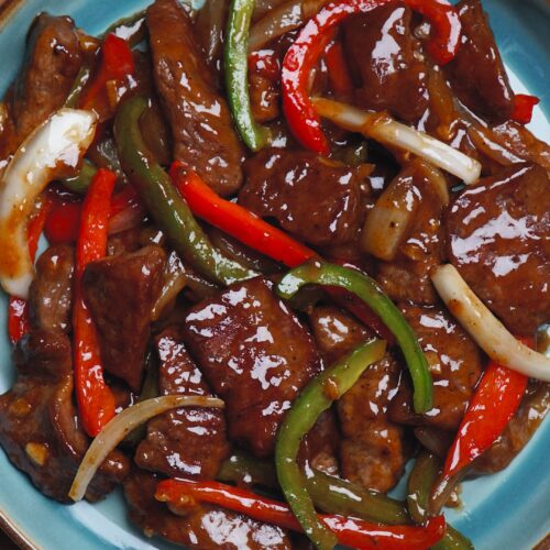 Pepper beef steak