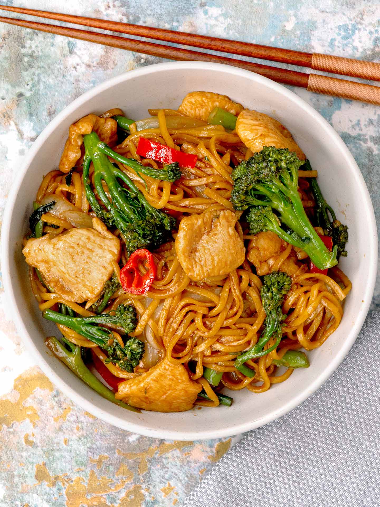Chicken Broccoli Noodles Khin s Kitchen Noodle Recipe