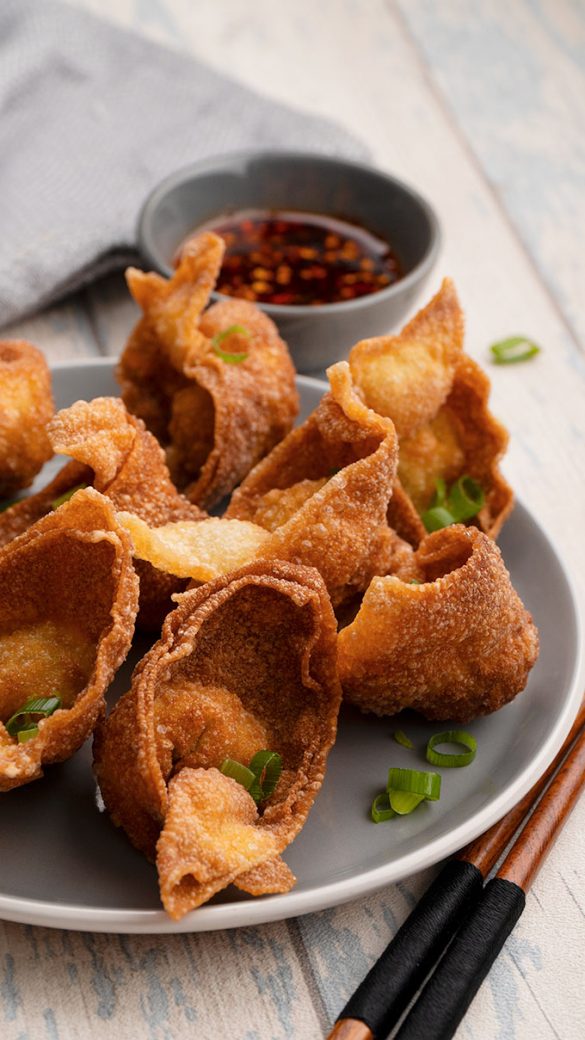 Fried Wonton Recipe Khin S Kitchen