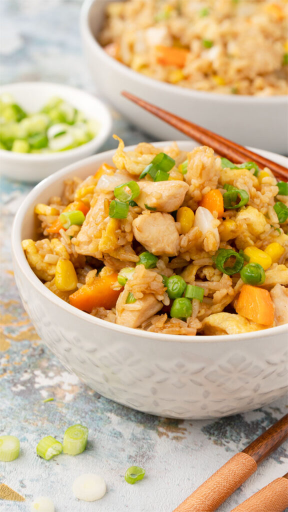Chicken Fried rice - Khin's Kitchen
