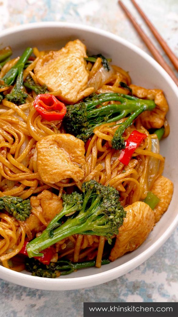 Chicken Broccoli Noodles - Khin's Kitchen | Noodle recipe