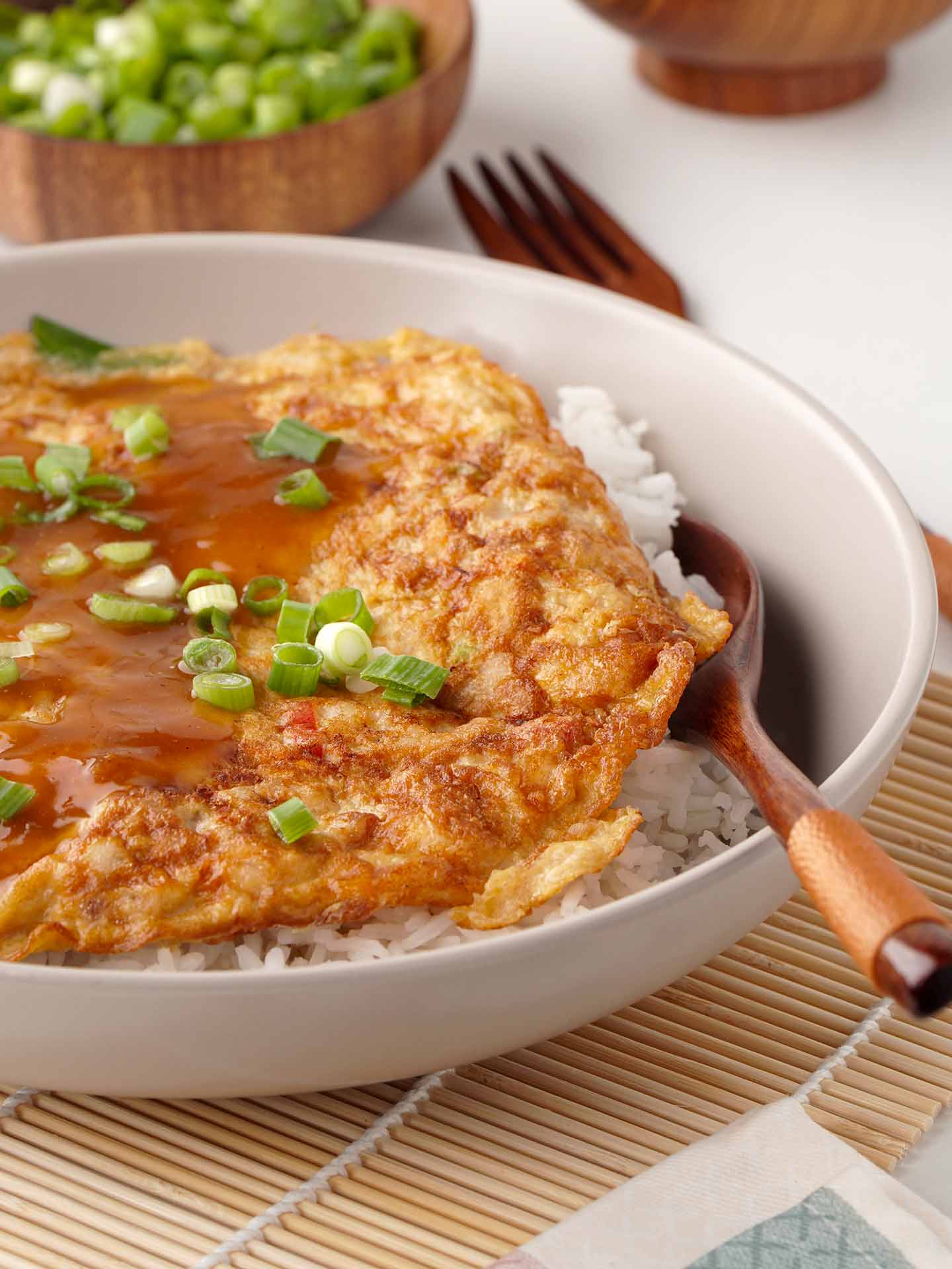 Chinese Omelette ( Egg Foo Young ) - Khin's Kitchen