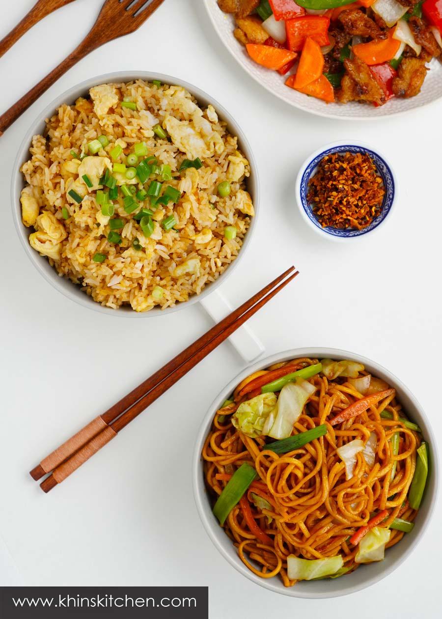 Fried rice & stir fry noodle