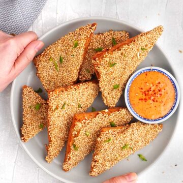 sesame prawn toast