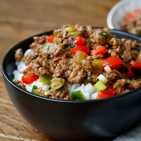 Chilli Pepper Beef ( Ground Beef ) Khin's Kitchen Quick Stir Fry Recipe