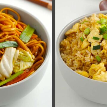 Fried rice & stir fry noodle