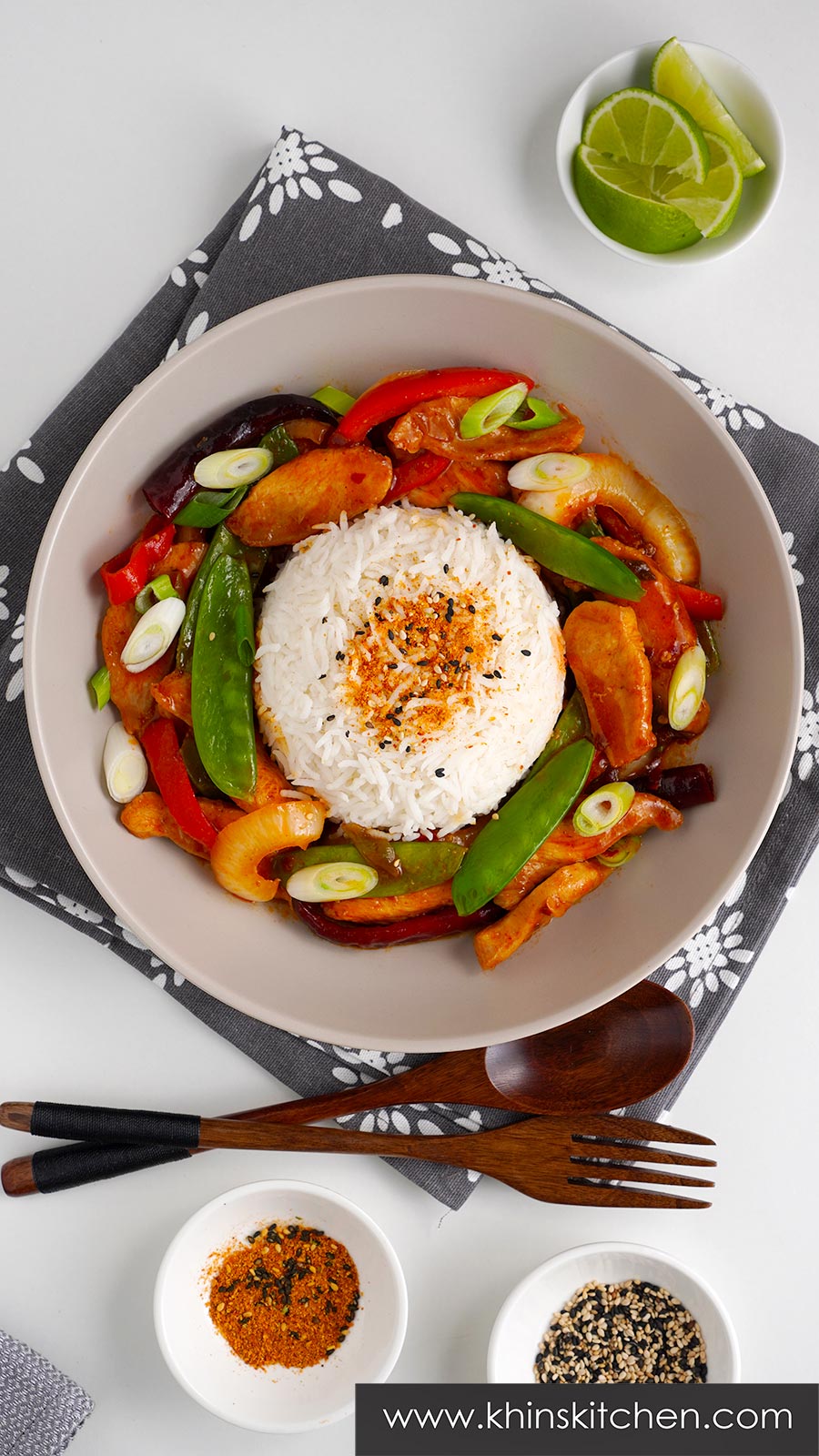 Spicy chicken stir fry