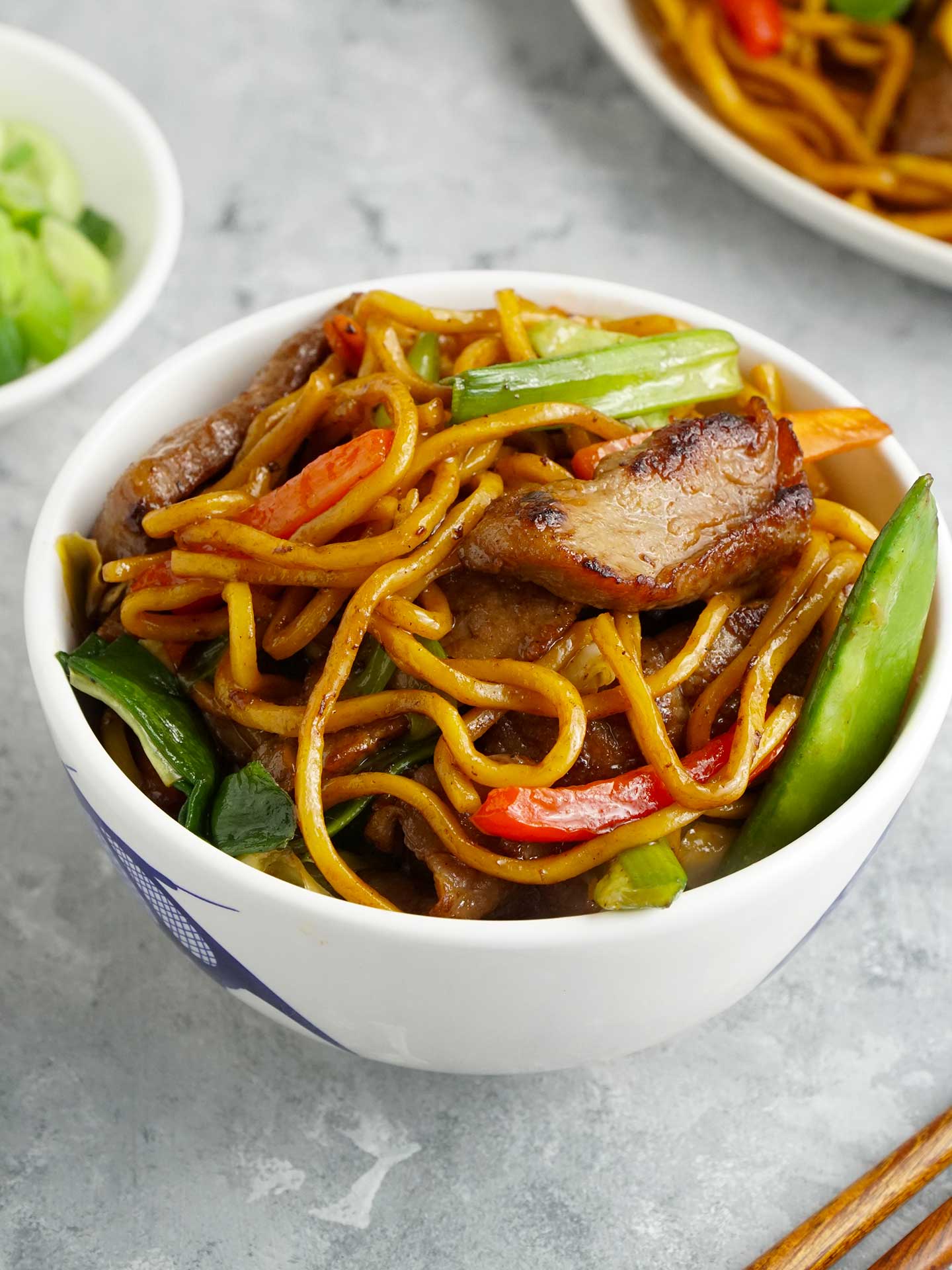 Beef Lo Mein - Khin's Kitchen - Chinese Noodles Recipe