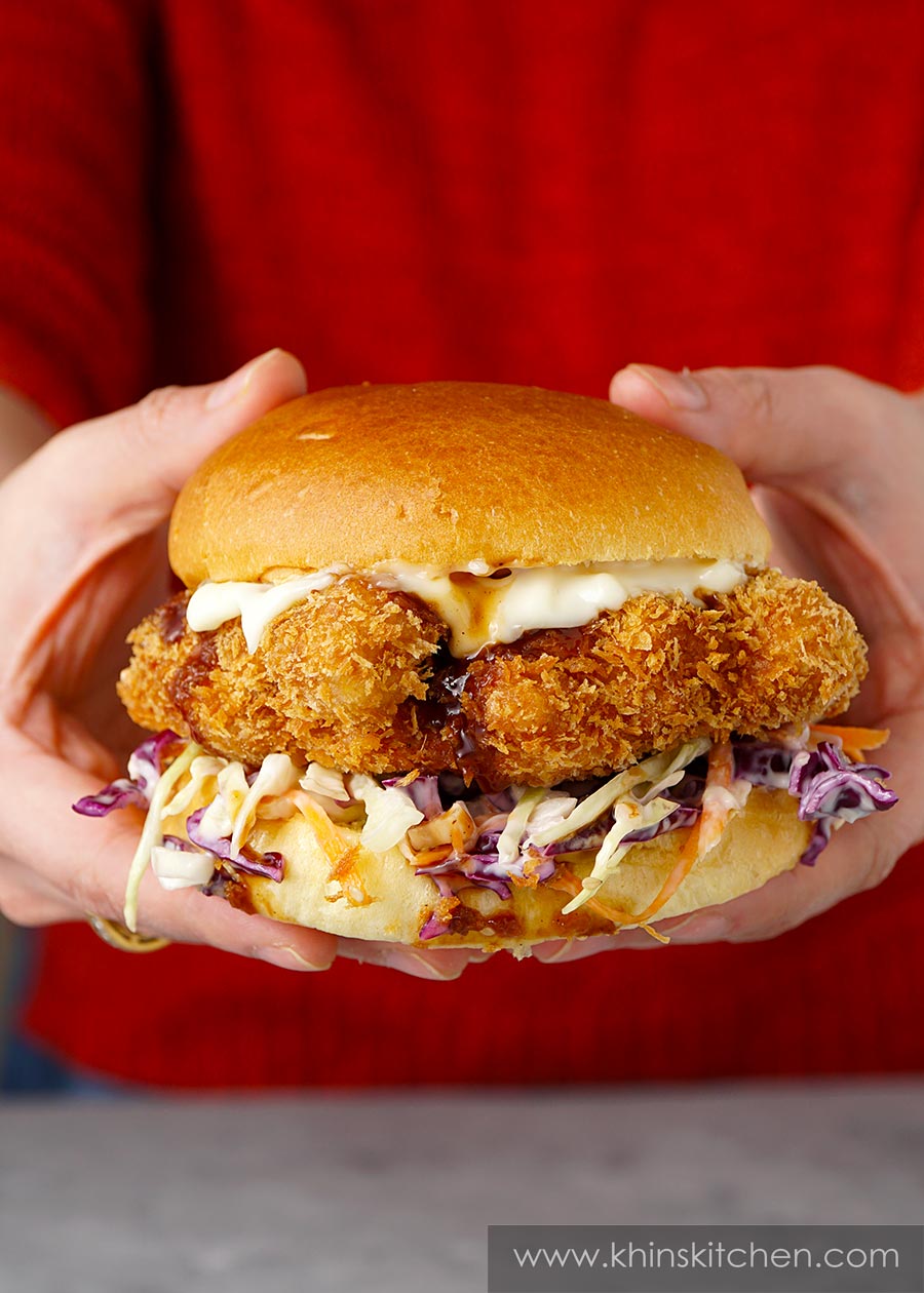 chicken katsu burger