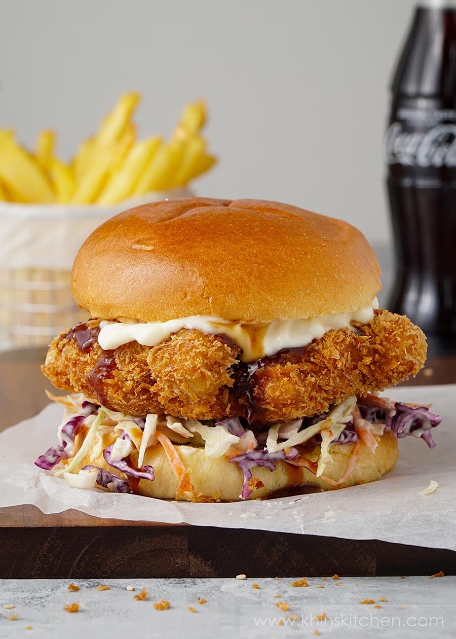 chicken katsu burger