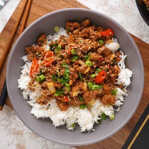 korean ground beef bowl