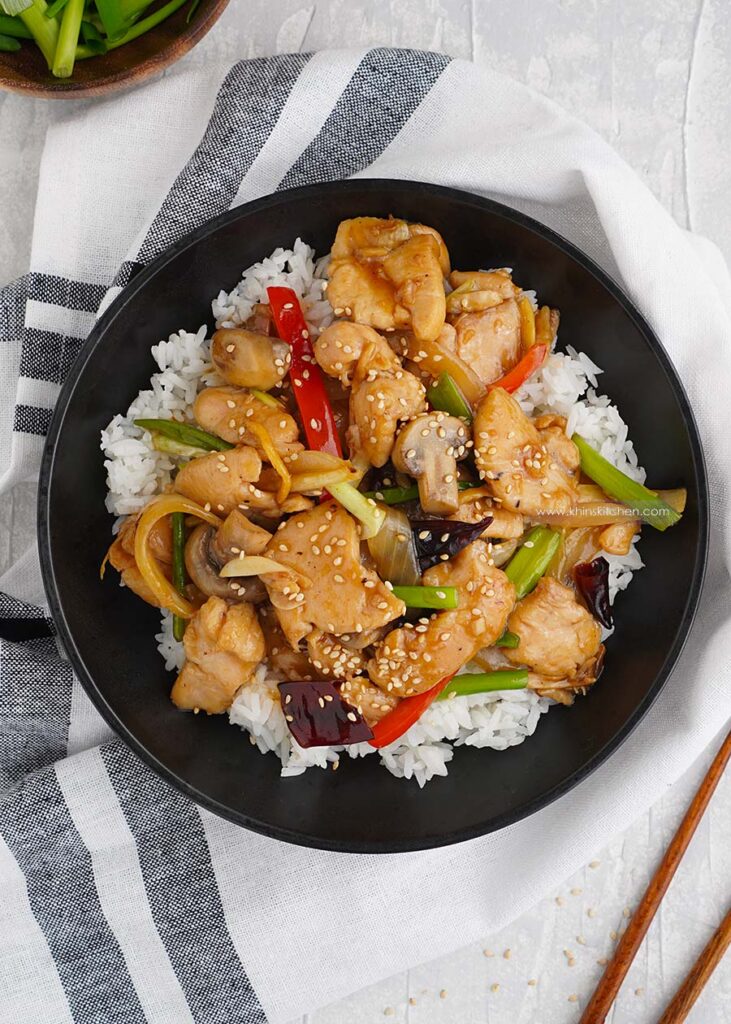 Chicken & Mushroom Stir Fry - Khin's Kitchen - Chinese Chicken Recipes