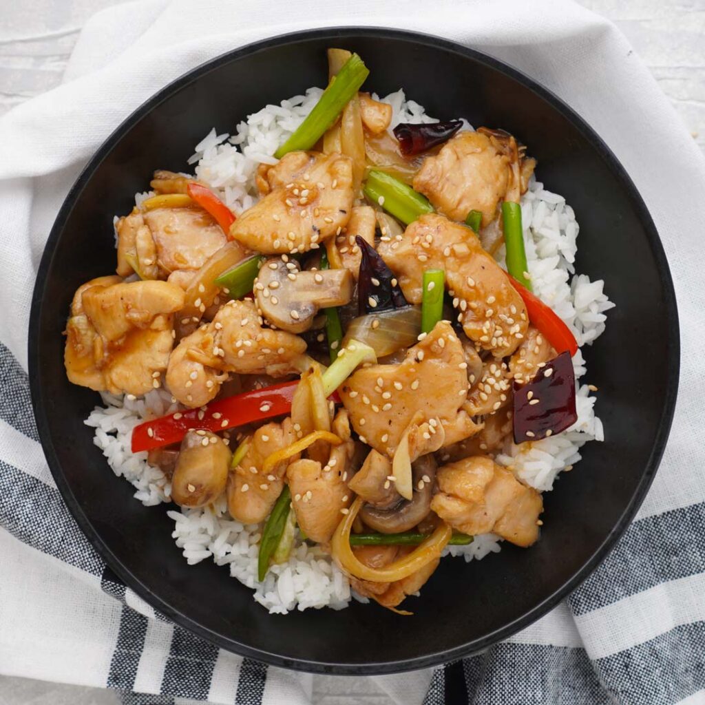 Chicken & Mushroom Stir Fry - Khin's Kitchen - Chinese Chicken Recipes