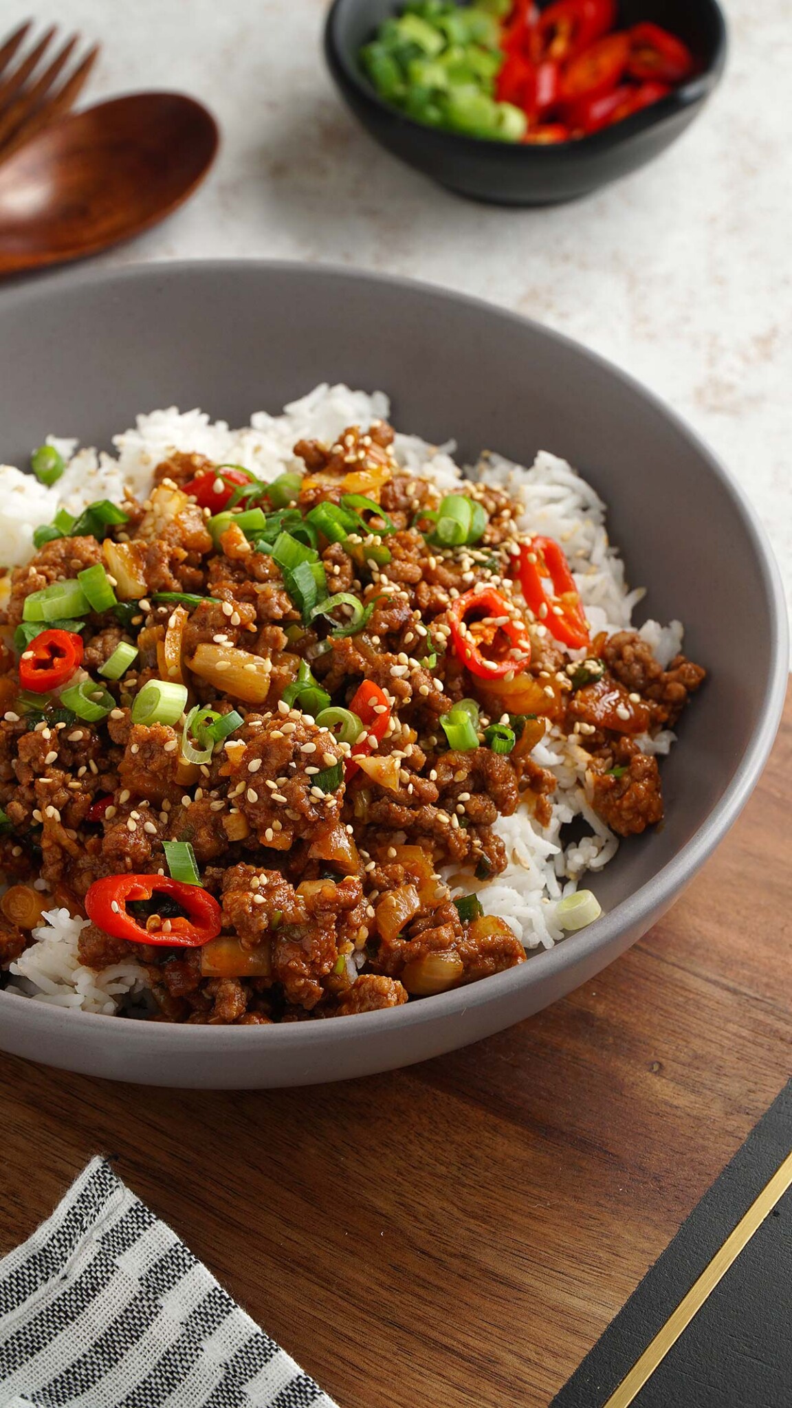 Korean Beef Bowl - Khin's Kitchen - Asian Ground Beef Recipes