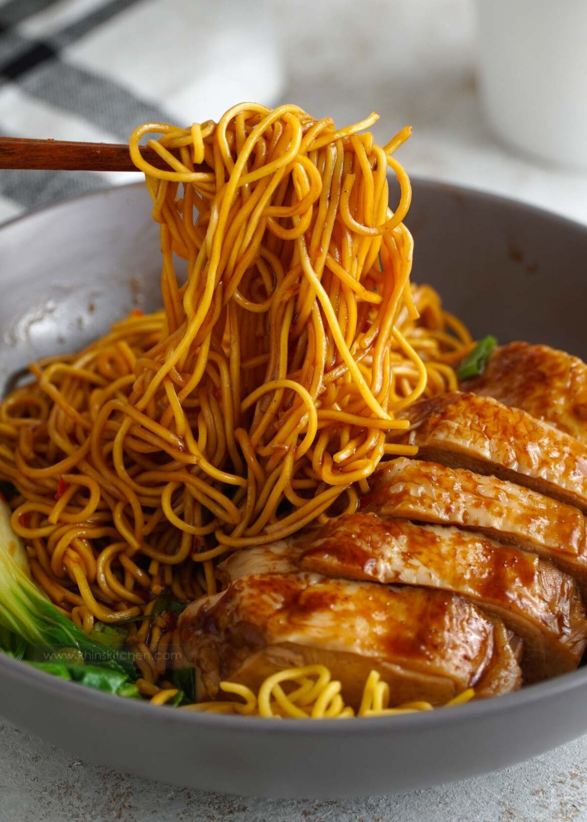 Soy Sauce Chicken Noodles Khin's Kitchen Chinese Noodles Recipes