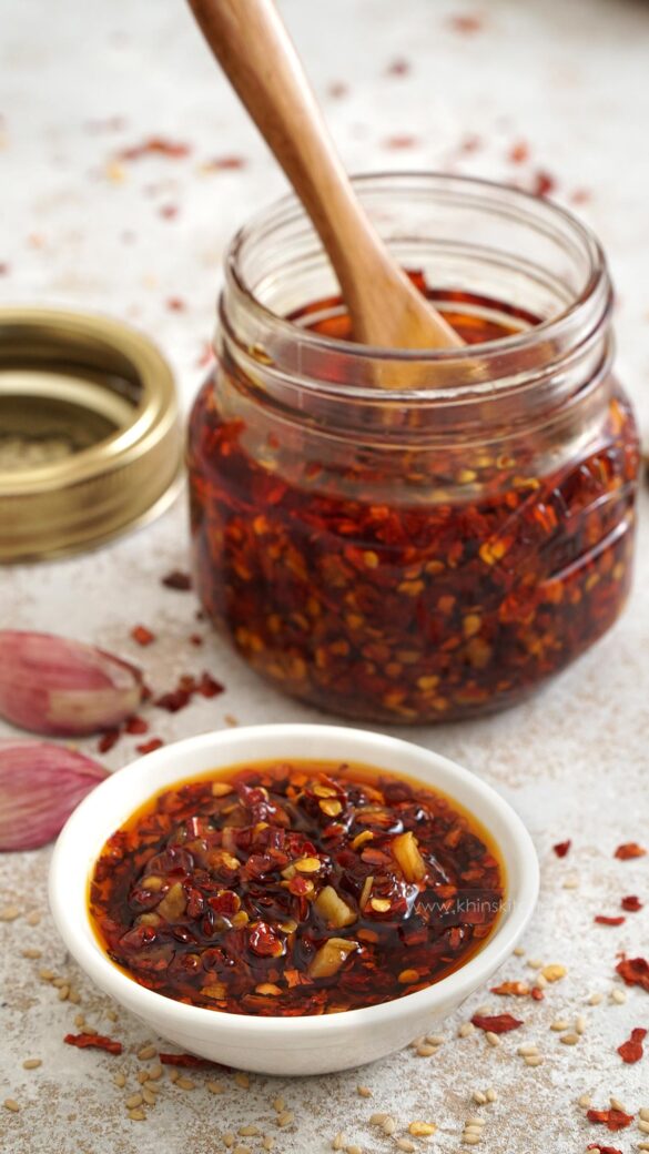 Homemade Chilli Oil - Khin's Kitchen - Best Chinese Chilli Oil Recipe