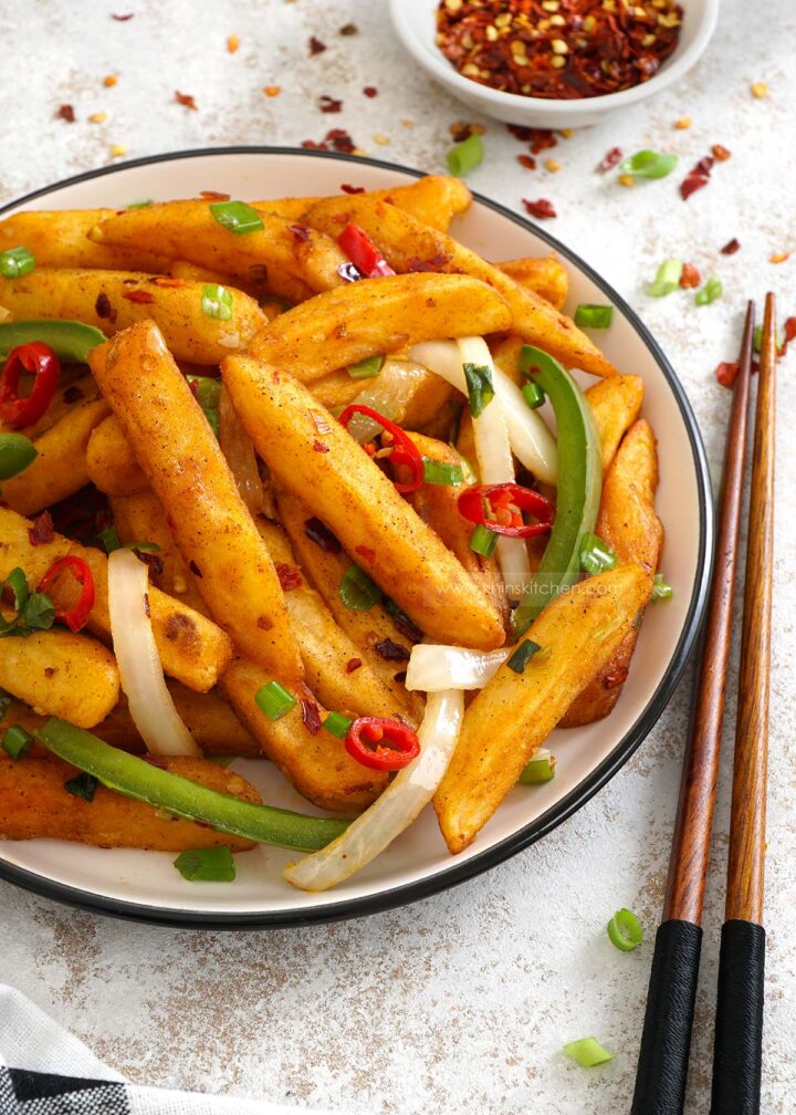 Chinese Salt and Pepper Chips Khin's Kitchen Takeaway Style Recipe