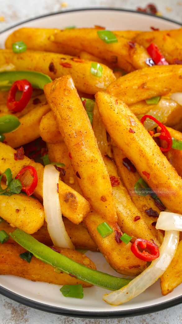 Chinese Salt and Pepper Chips Khin's Kitchen Takeaway Style Recipe