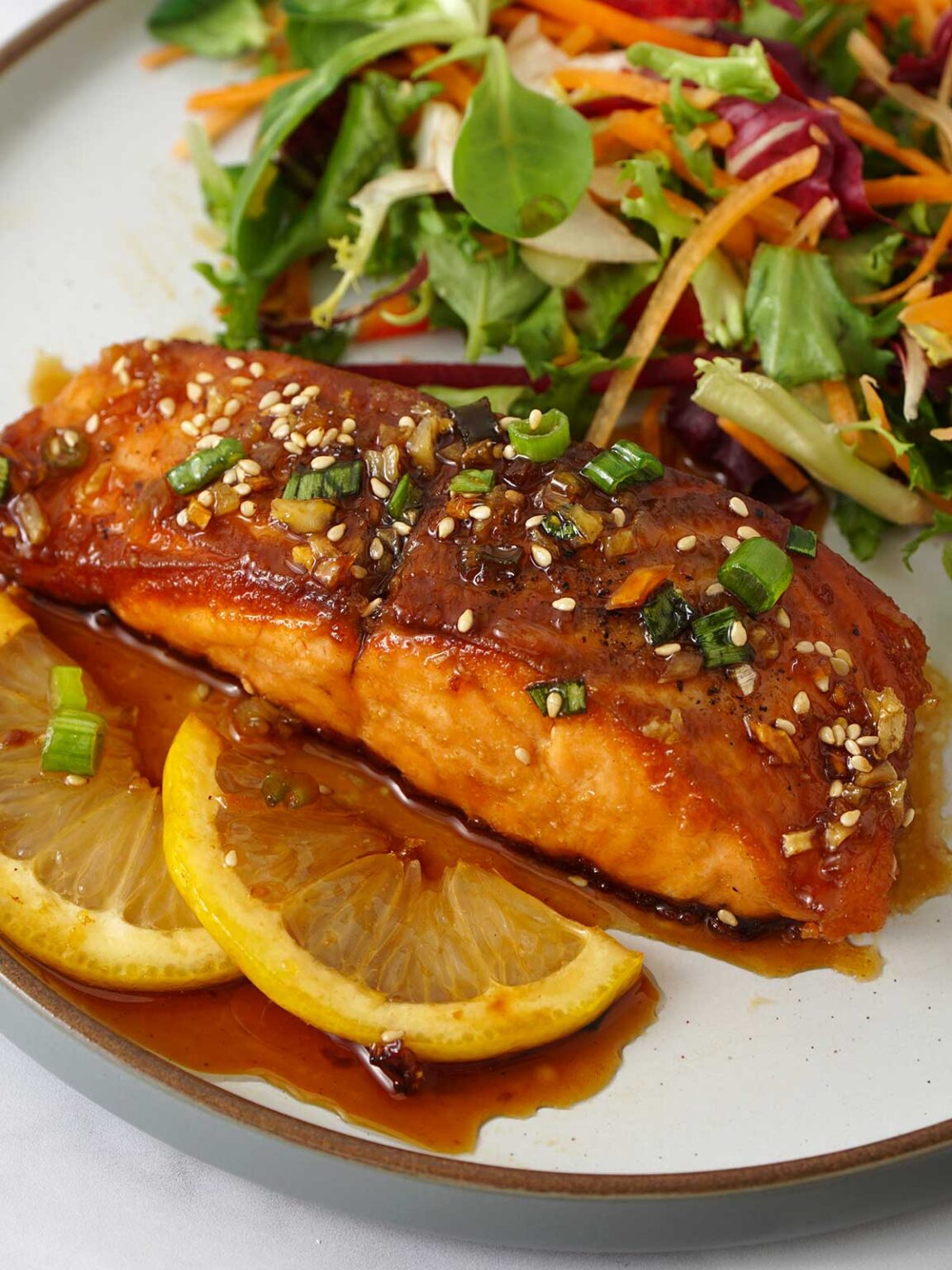Honey Garlic Butter Salmon - Khin's Kitchen Fish Recipes