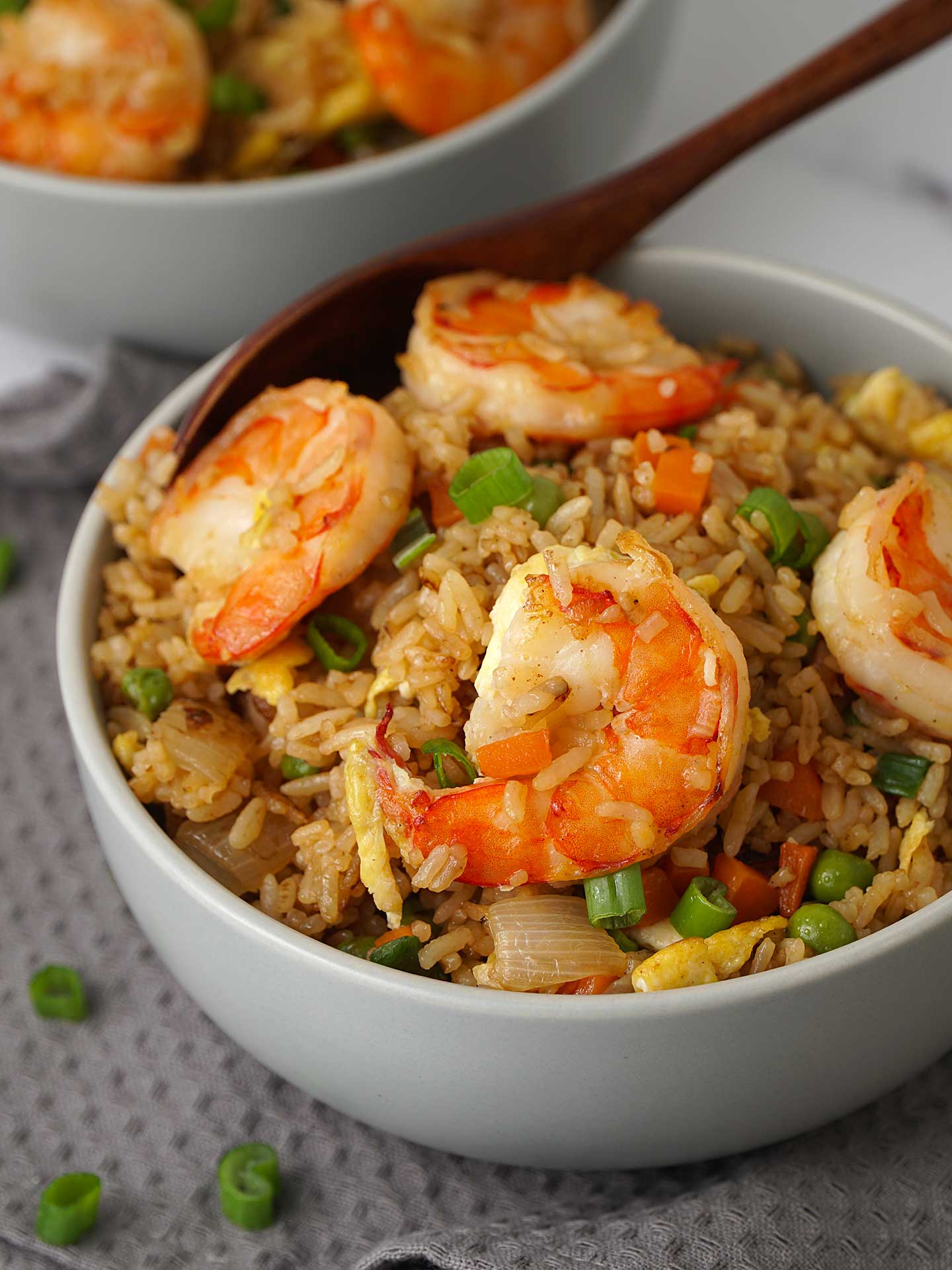 Honey and chilli sticky prawn rice bowls