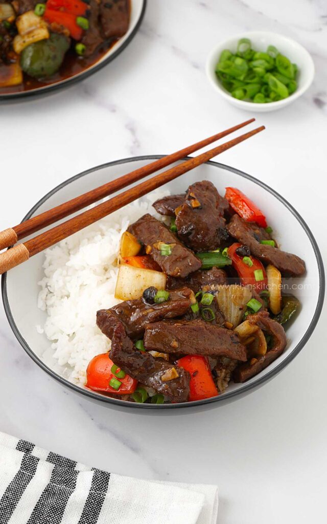 Beef In Black Bean Sauce - Khin's Kitchen