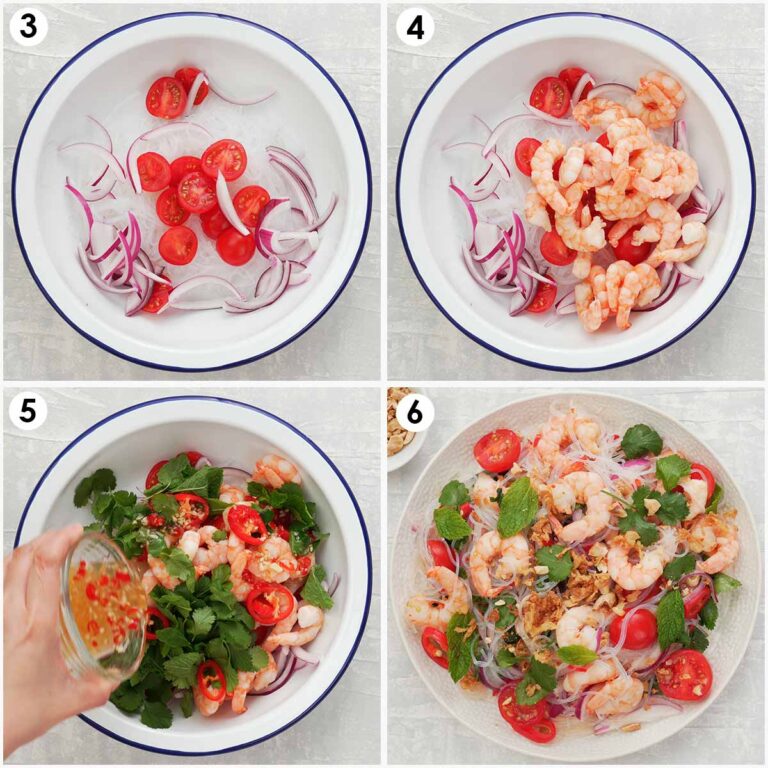 Prawn Salad with Asian Dressing Khin's Kitchen Salad Recipes