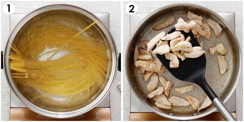 how do you cook chicken pasta