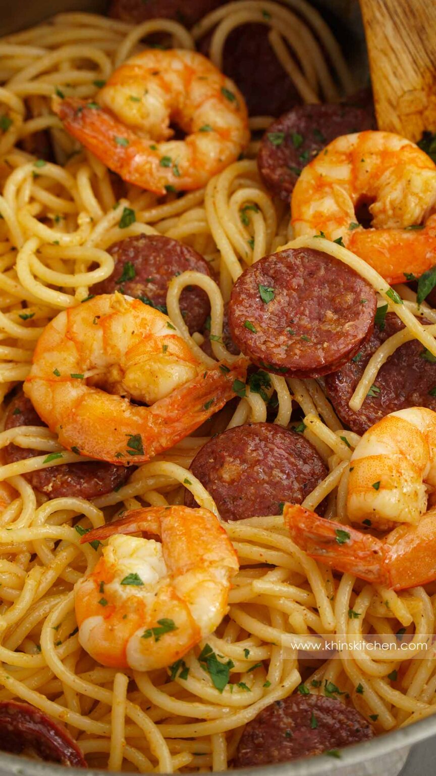 Prawn and Chorizo Pasta Khin's Kitchen