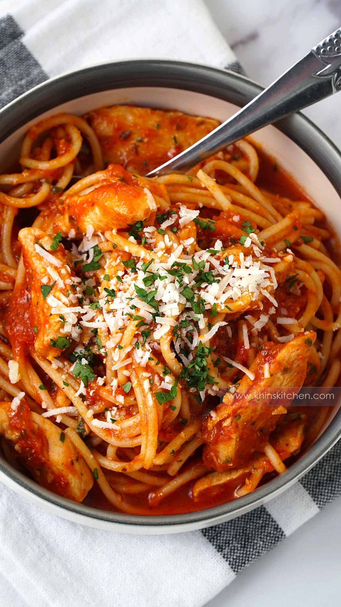 Spicy Chicken Pasta Khin's Kitchen