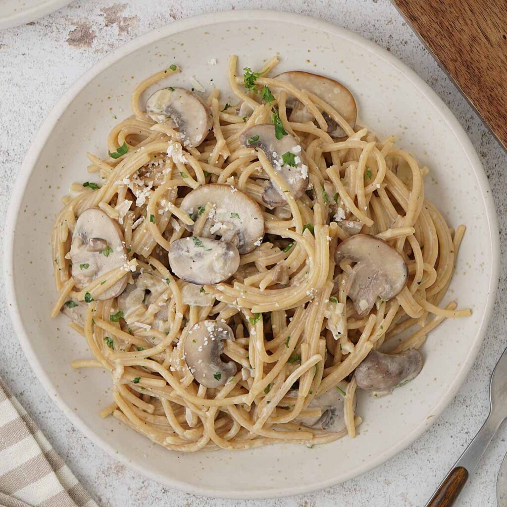 Creamy Mushroom Pasta Khin's Kitchen