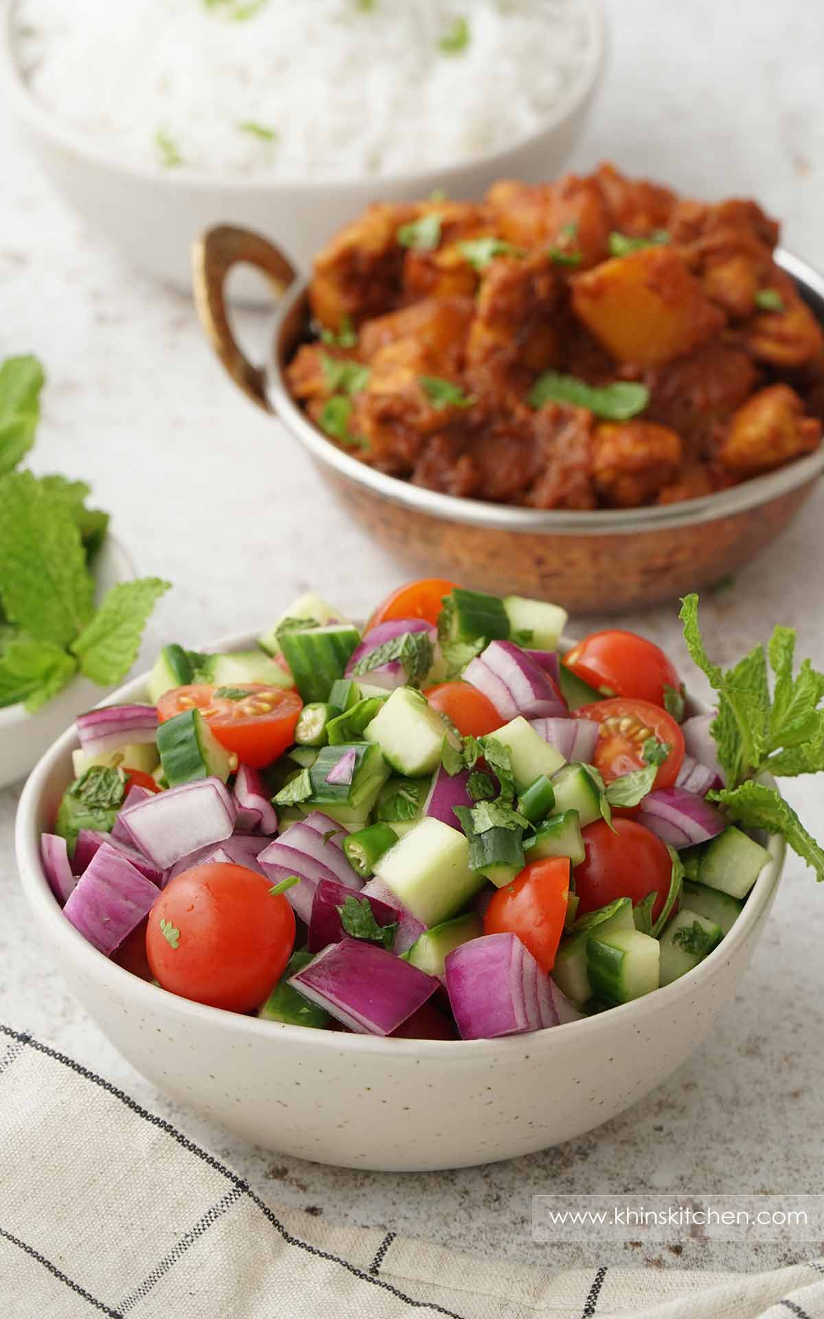 Kitchen Manual Triple Mini Salad Tomato Onion Carrot Vegetable