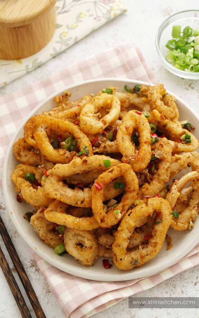 Chinese Salt and Pepper Squid - Khin's Kitchen