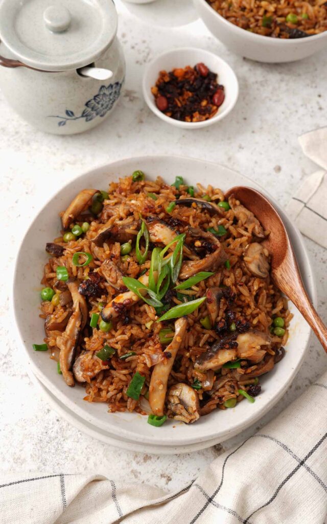 Mushroom Fried Rice - Khin's Kitchen