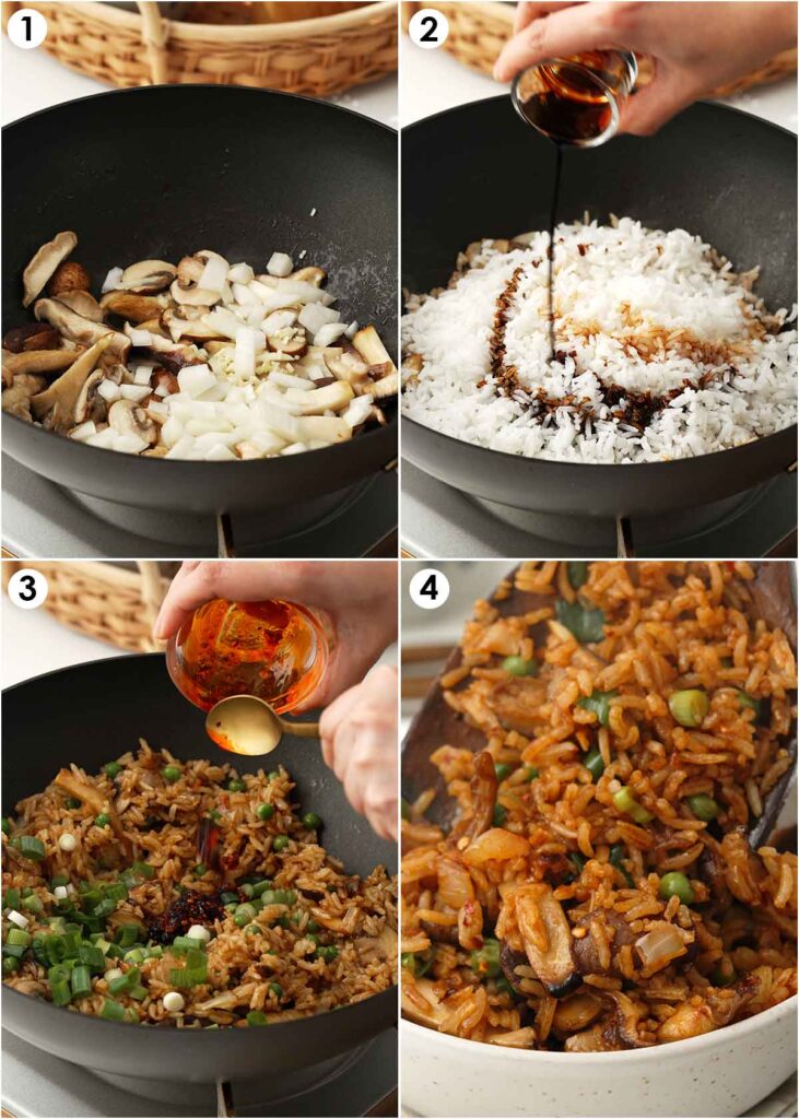 Mushroom Fried Rice - Khin's Kitchen