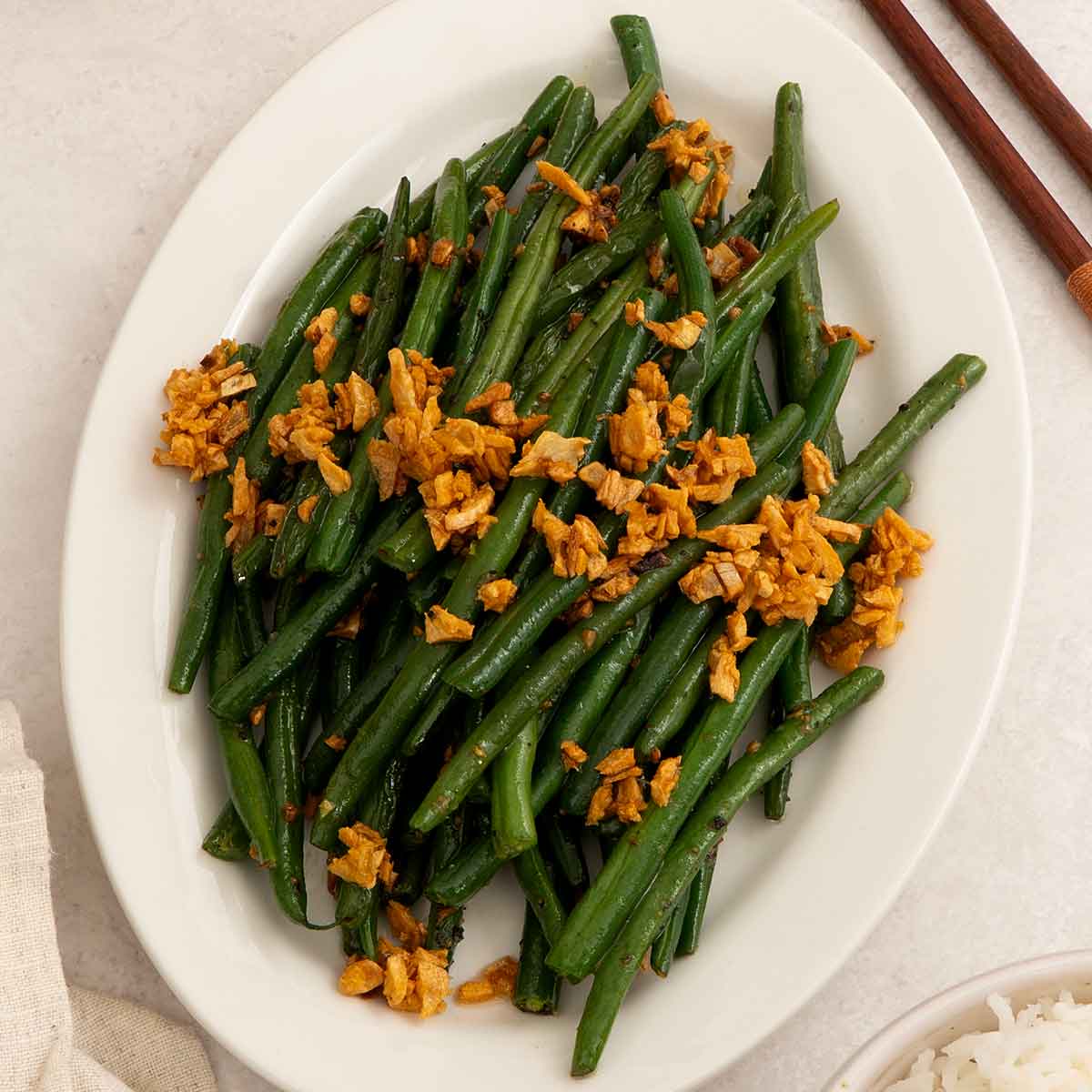 Garlic Green Bean Stir Fry